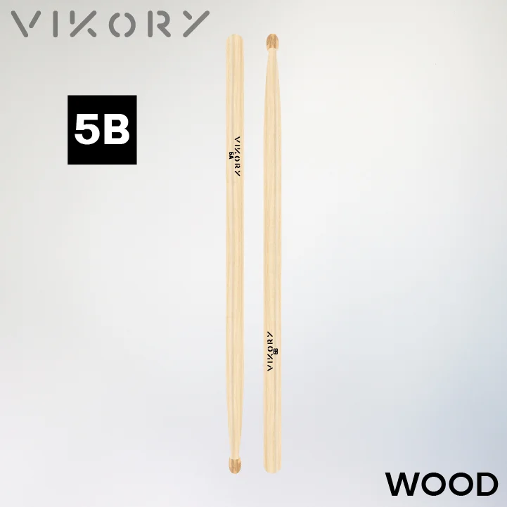 Baguettes de batterie VIKORY WOOD 5B