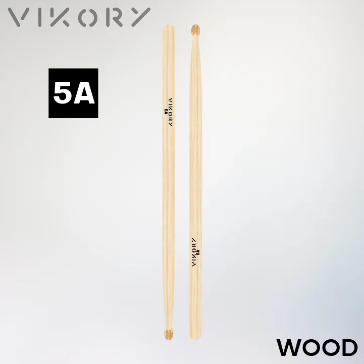 Baguettes de batterie VIKORY WOOD 5A