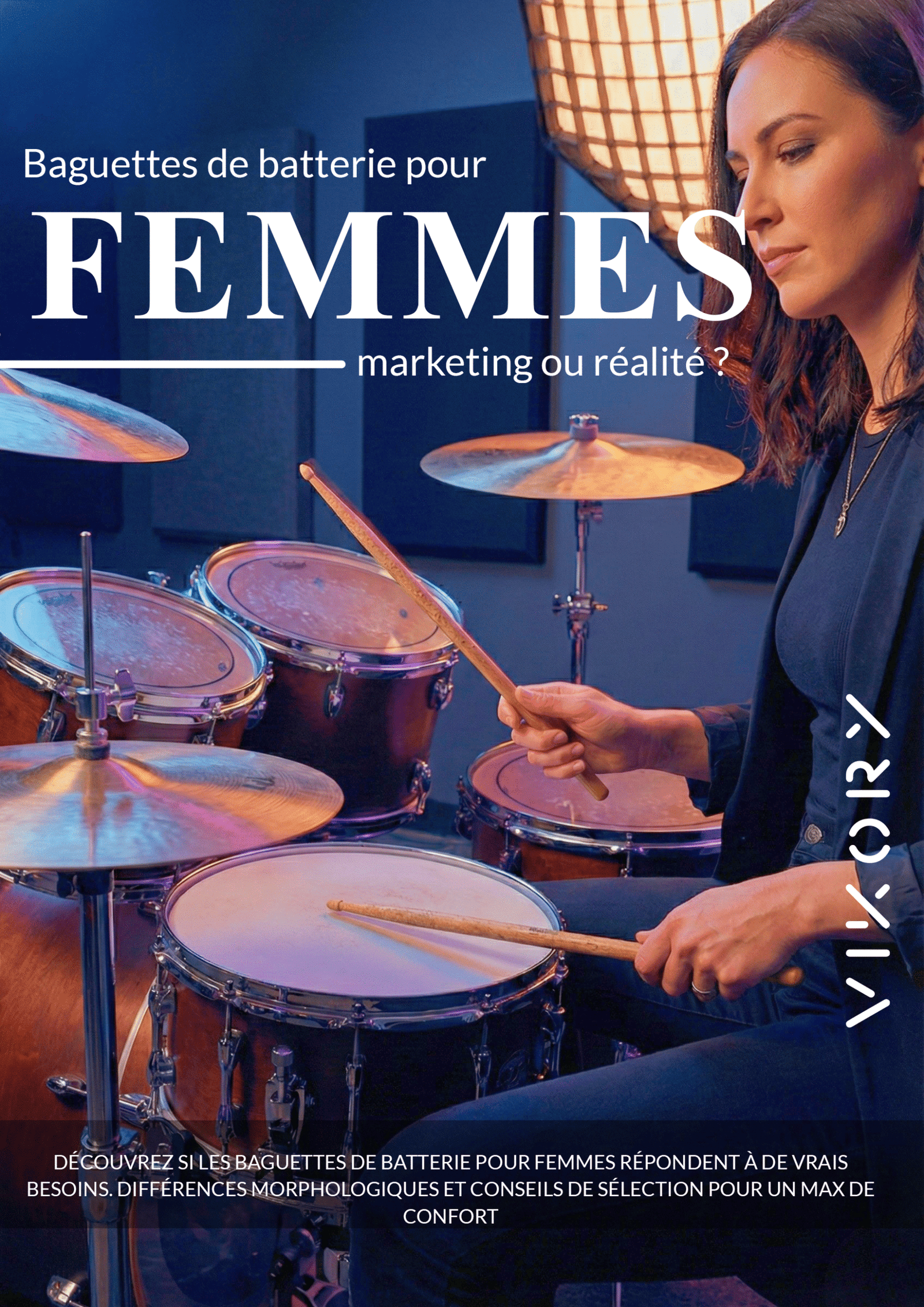 Baguettes de batterie pour femmes