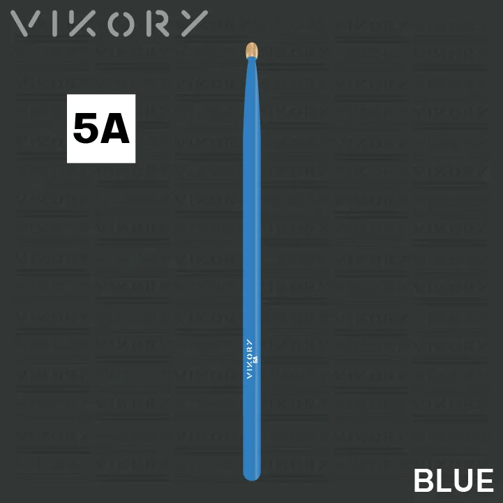 Baguette de batterie Blue 5 A (bleues) - sur fond noir