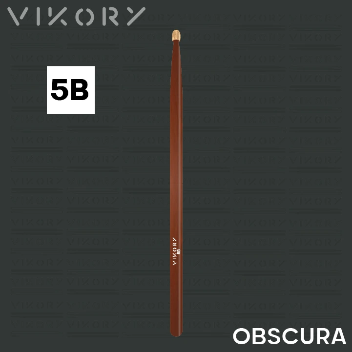 Baguette de batterie Obscura 5B - sur fond noir